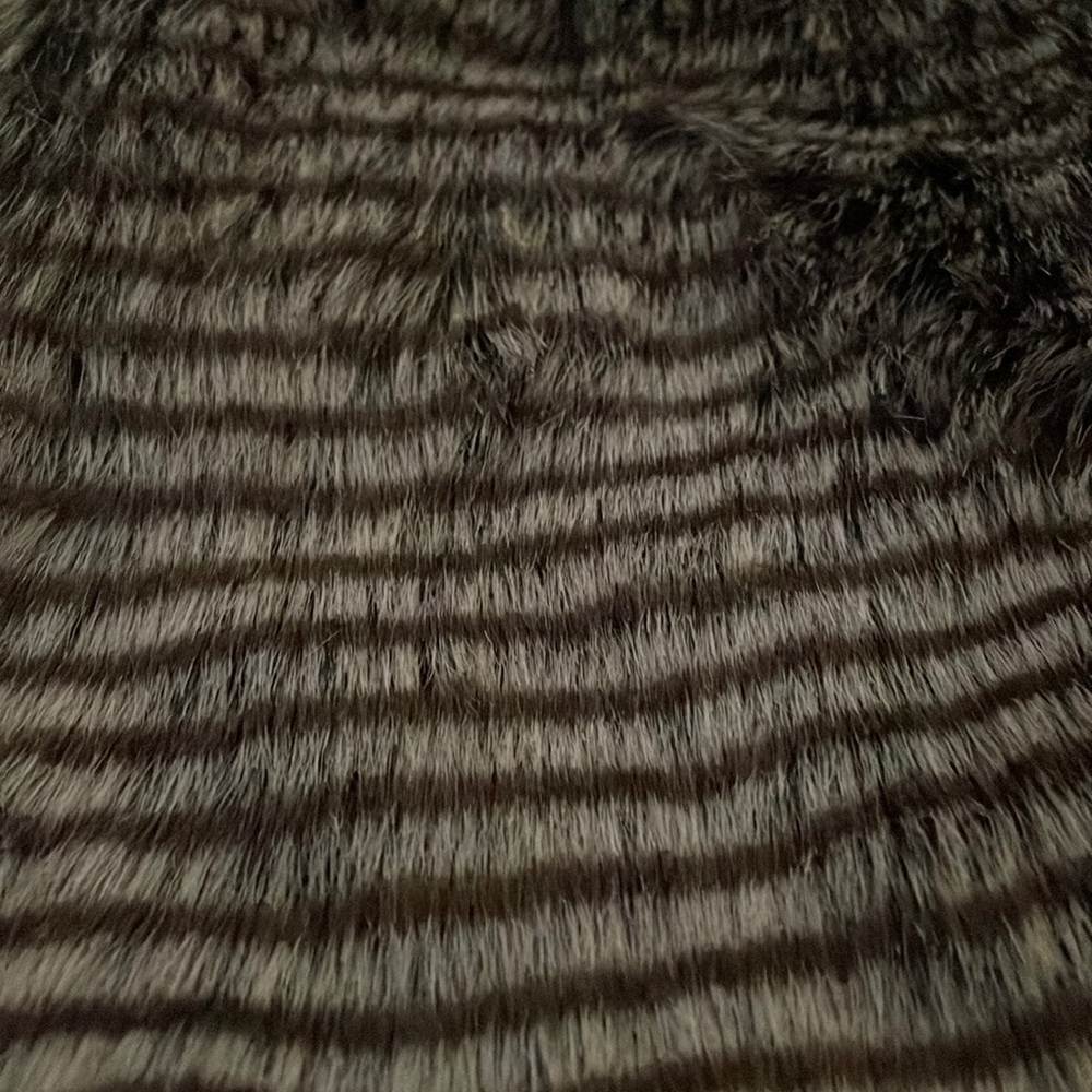 Faux fur grey/brown vest